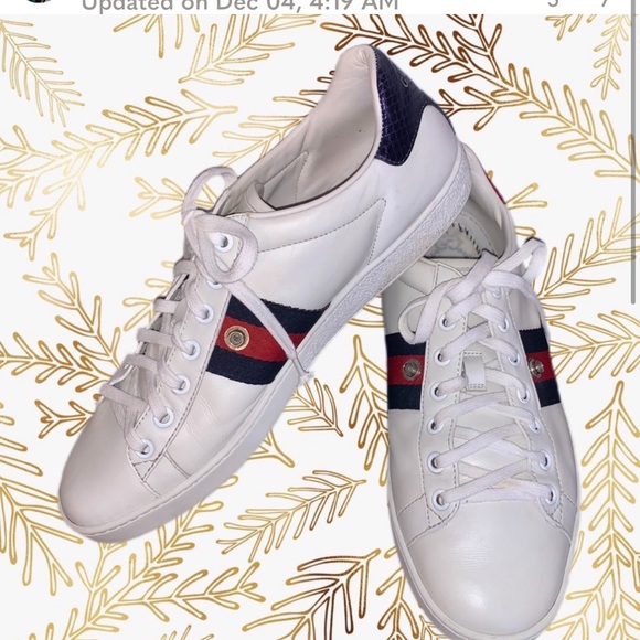 Gucci Women’s Ace White Leather Sneaker, size 39/9 - Picture 2 of 12